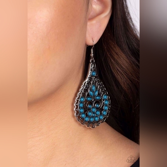 Blue necklace set - Picture 2 of 6